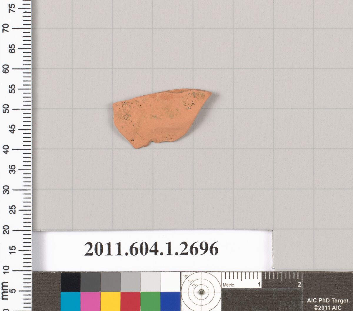 Terracotta fragment of a kylix (drinking cup), Terracotta, Greek, Attic