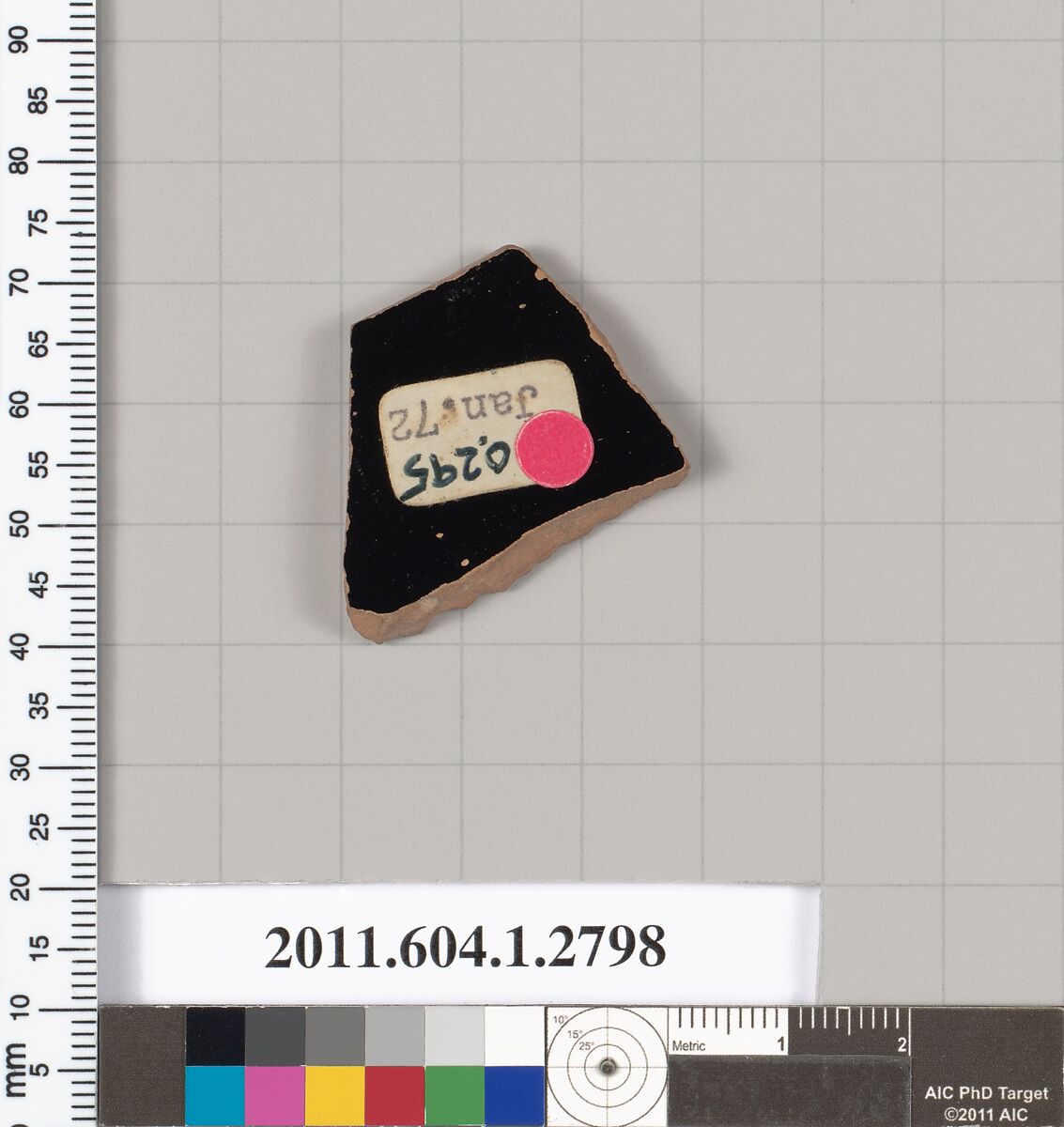 Terracotta fragment of a kylix (drinking cup), Terracotta, Greek, Attic