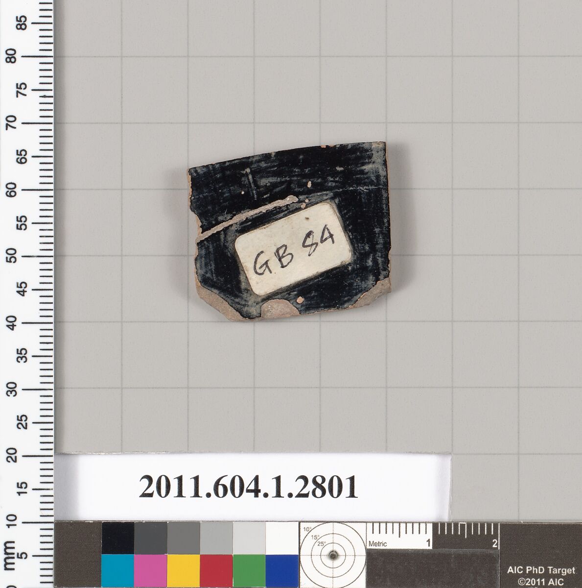 Terracotta fragment of a kylix (drinking cup), Terracotta, Greek, Attic