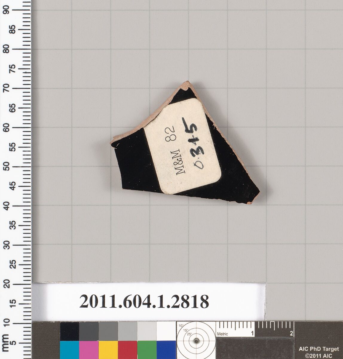 Terracotta fragment of a kylix (drinking cup), Terracotta, Greek, Attic