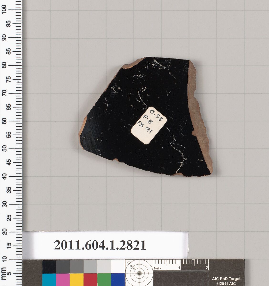 Terracotta fragment of a kylix (drinking cup), Terracotta, Greek, Attic