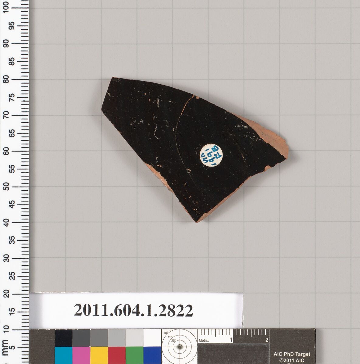 Terracotta fragment of a kylix (drinking cup), Terracotta, Greek, Attic