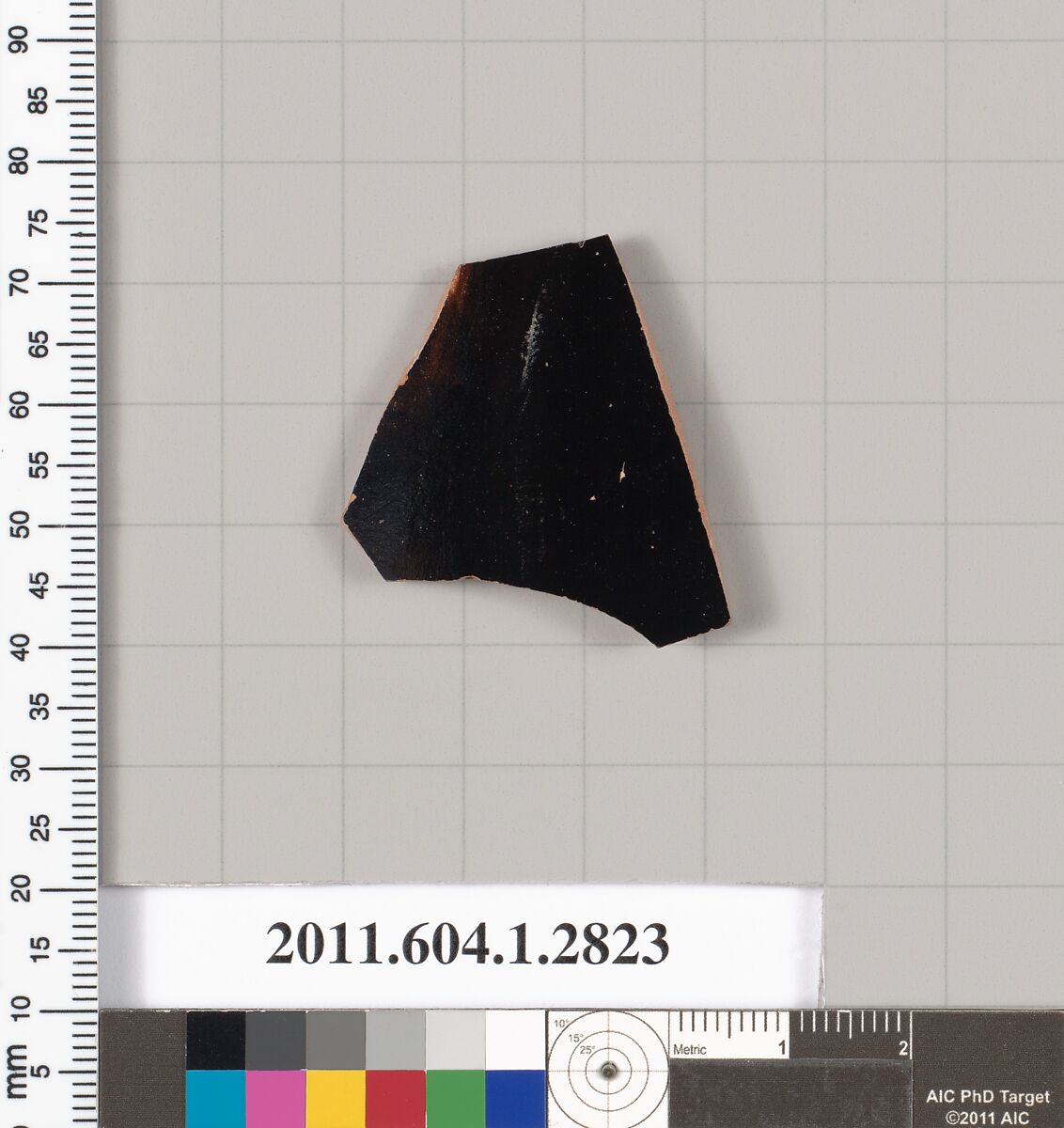Terracotta fragment of a kylix (drinking cup), Terracotta, Greek, Attic