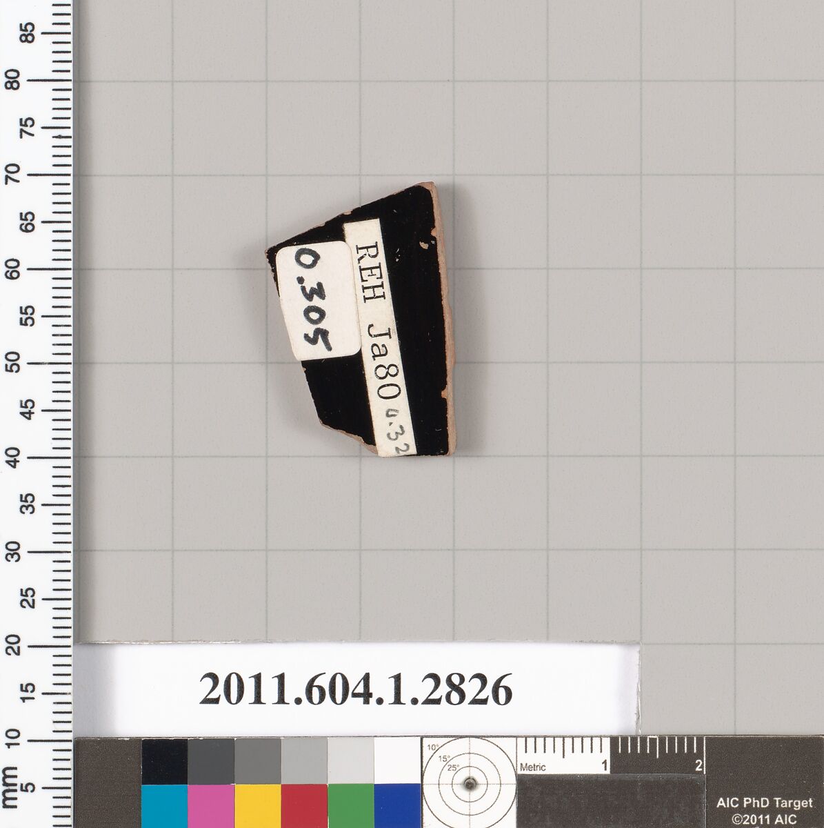 Terracotta fragment of a kylix (drinking cup), Terracotta, Greek, Attic