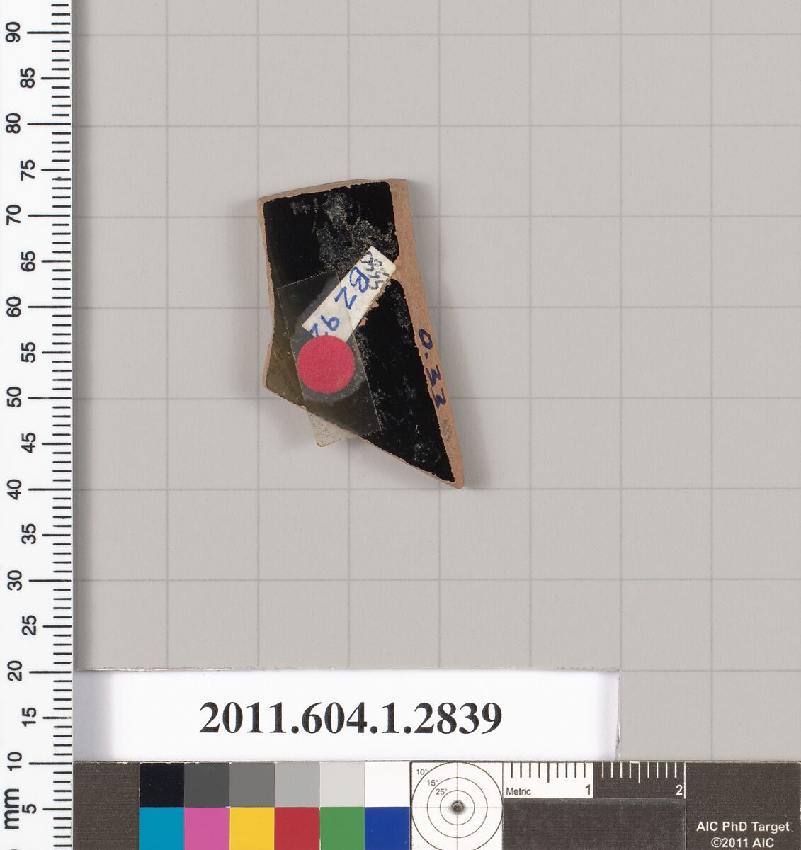 Terracotta fragment of a kylix (drinking cup), Terracotta, Greek, Attic
