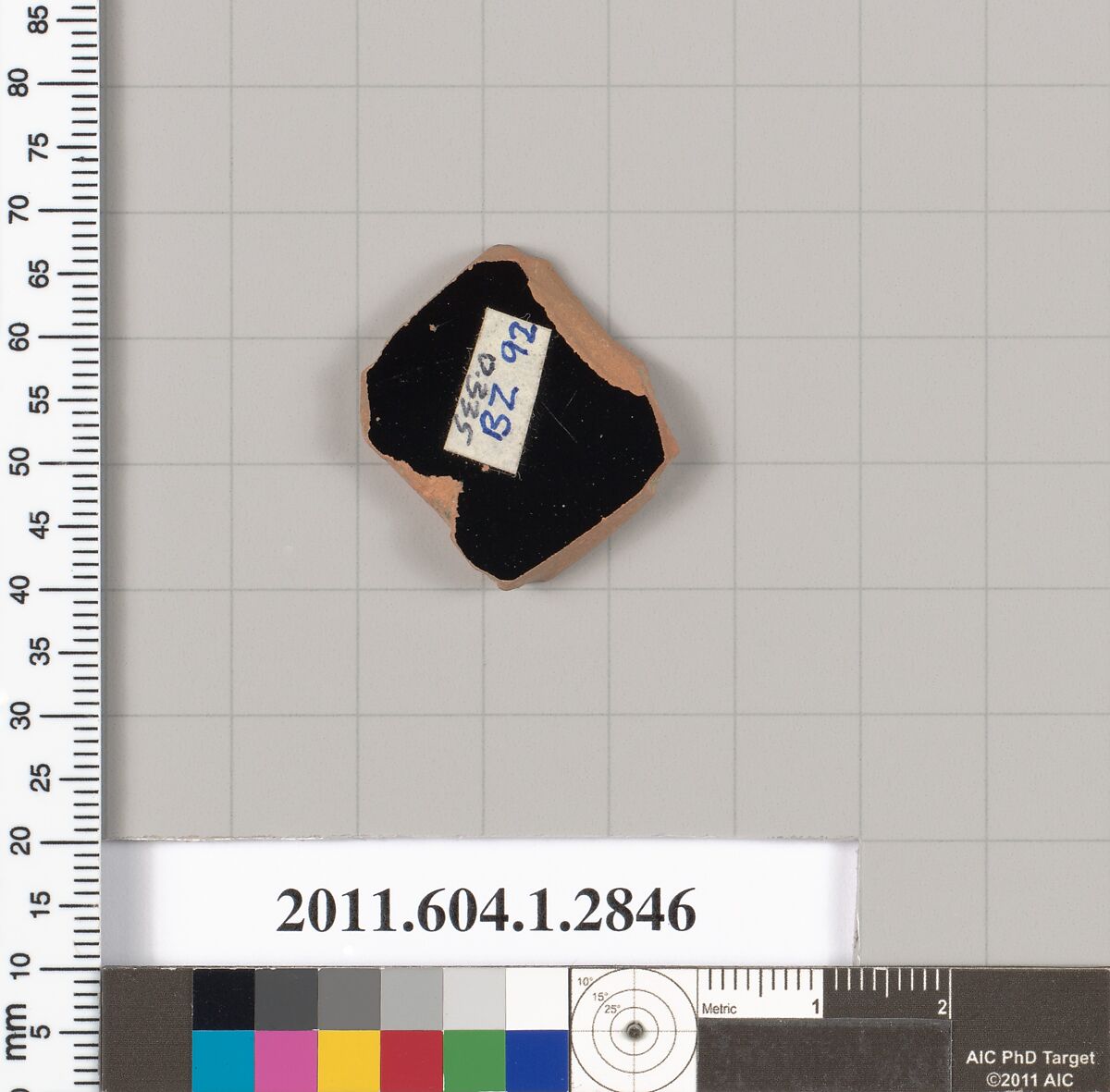 Terracotta fragment of a kylix (drinking cup), Terracotta, Greek, Attic