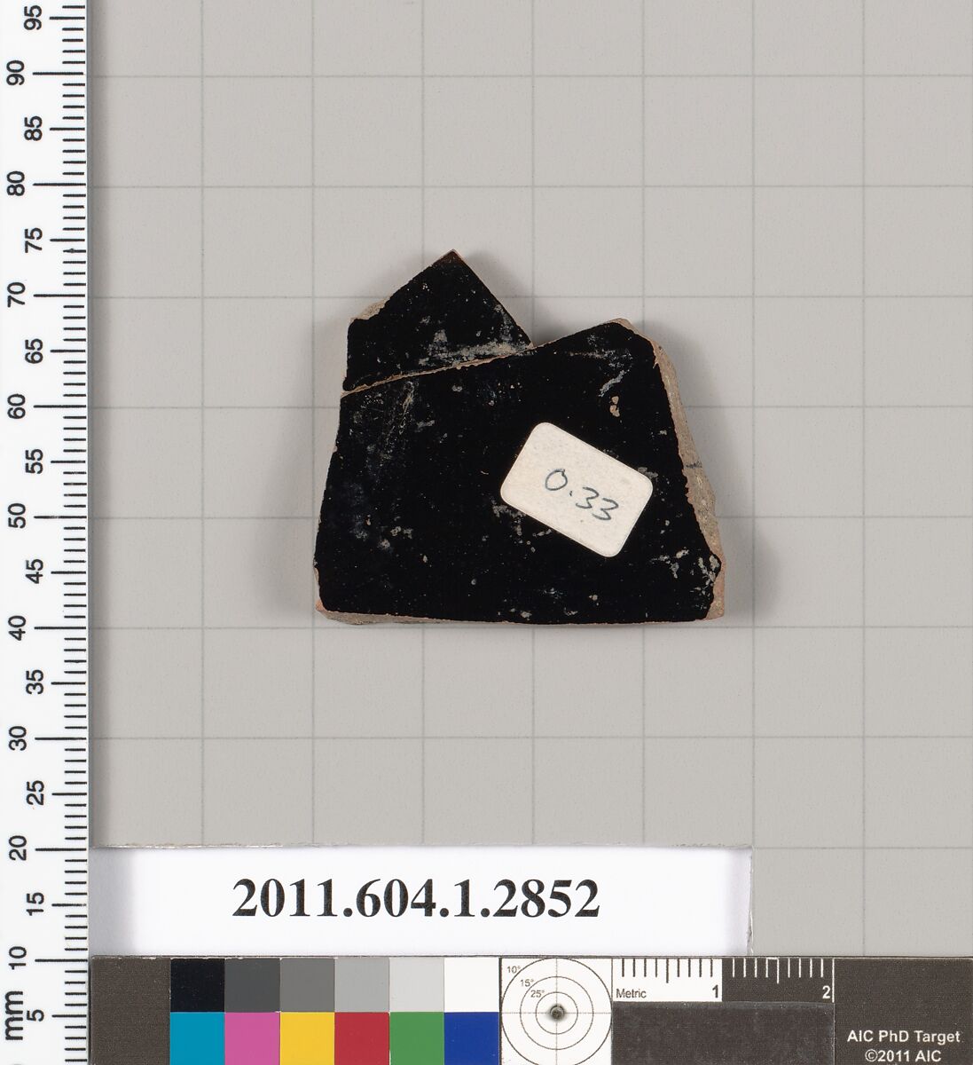 Terracotta fragment of a kylix (drinking cup), Terracotta, Greek, Attic