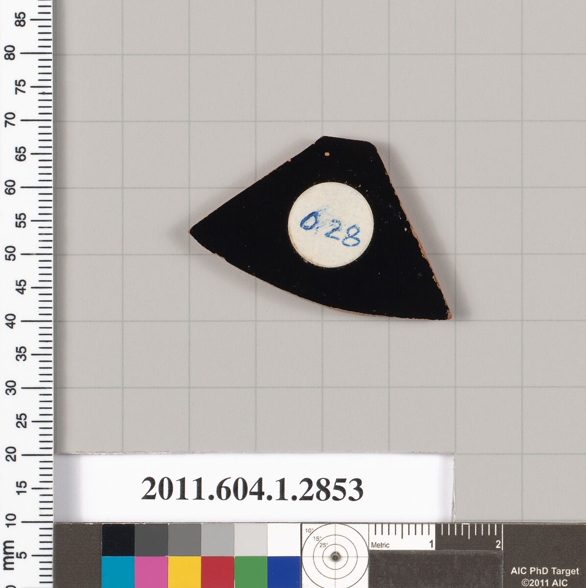Terracotta fragment of a kylix (drinking cup), Terracotta, Greek, Attic