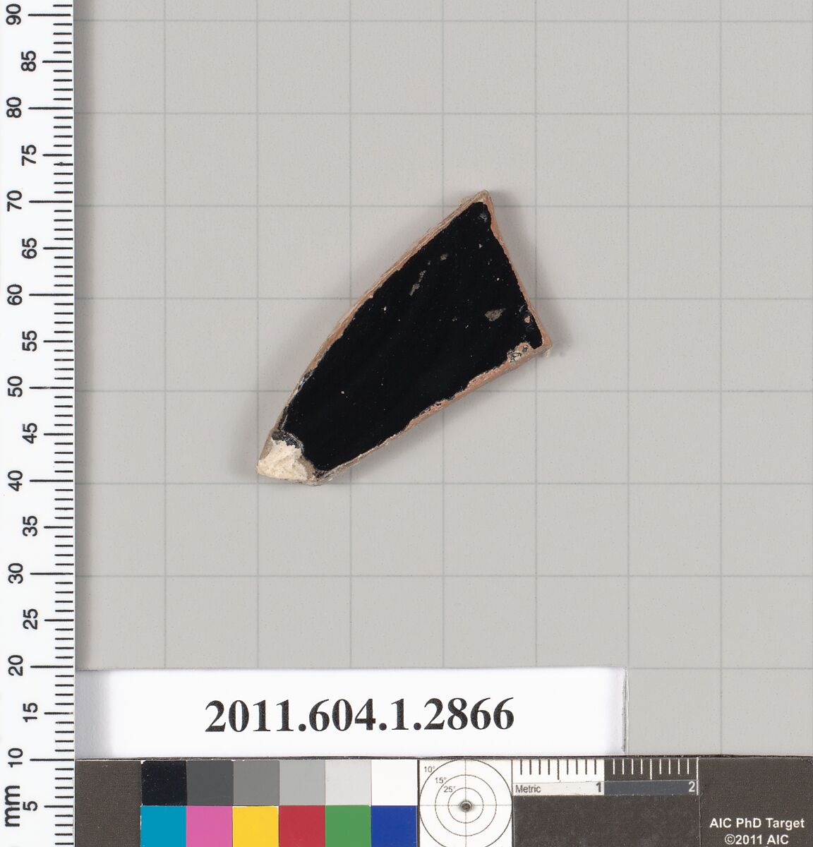 Terracotta fragment of a kylix (drinking cup), Terracotta, Greek, Attic