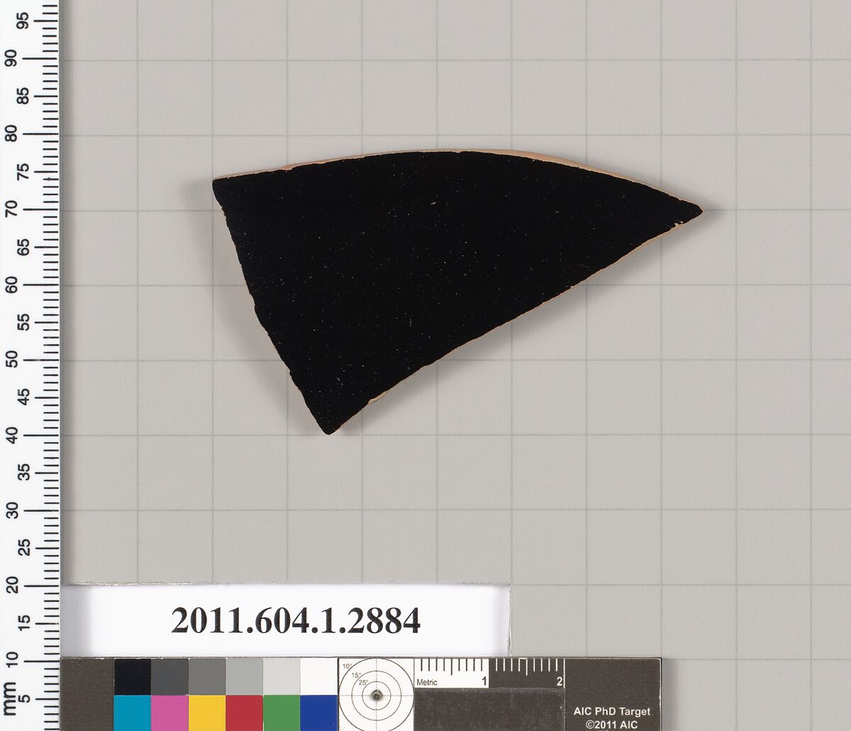 Terracotta fragment of a kylix (drinking cup), Terracotta, Greek, Attic