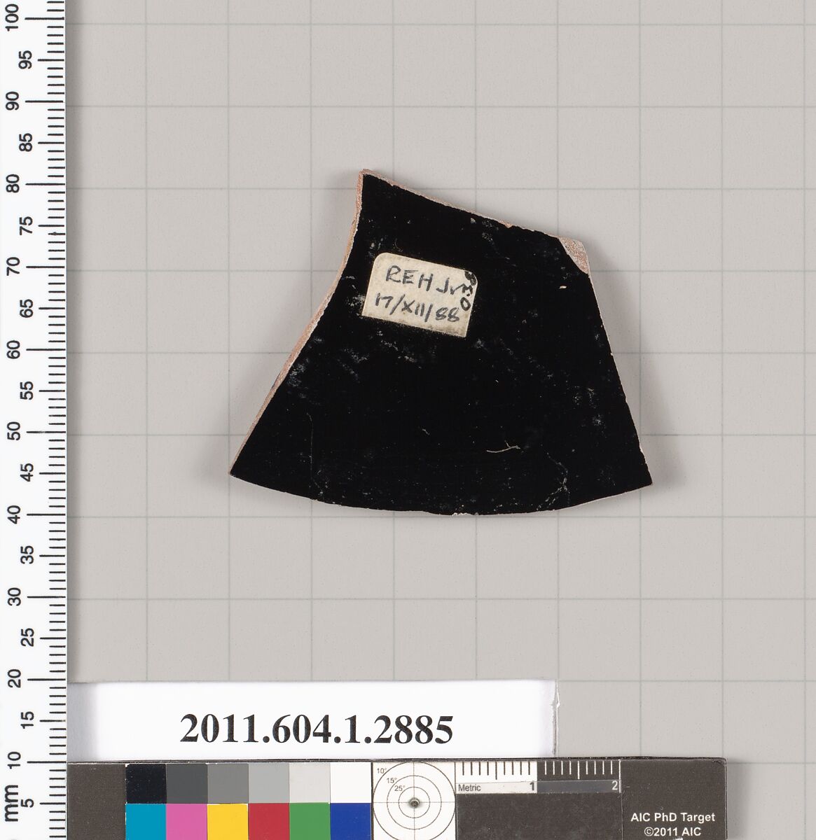 Terracotta fragment of a kylix (drinking cup), Terracotta, Greek, Attic