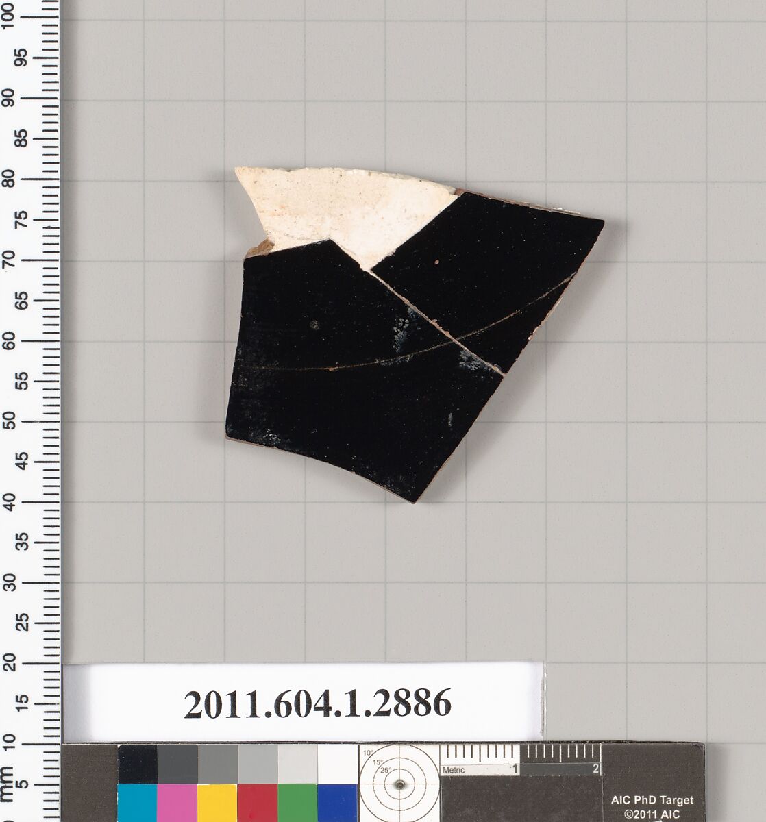 Terracotta fragment of a kylix (drinking cup), Terracotta, Greek, Attic