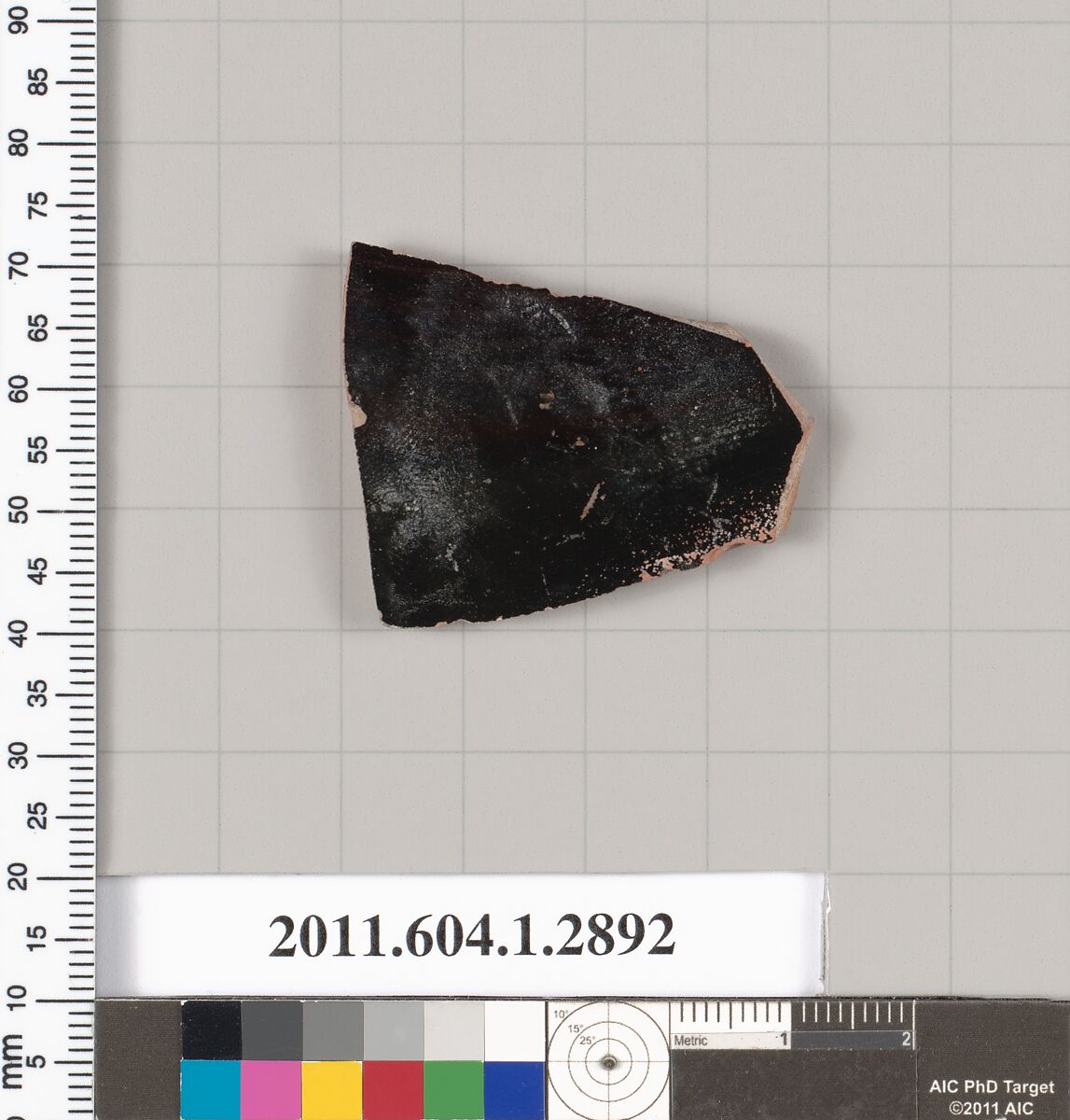 Terracotta fragment of a kylix (drinking cup), Terracotta, Greek, Attic
