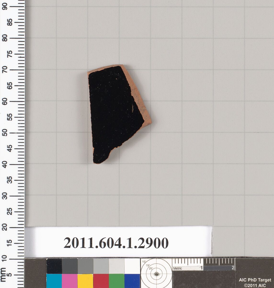 Terracotta fragment of a kylix (drinking cup), Terracotta, Greek, Attic