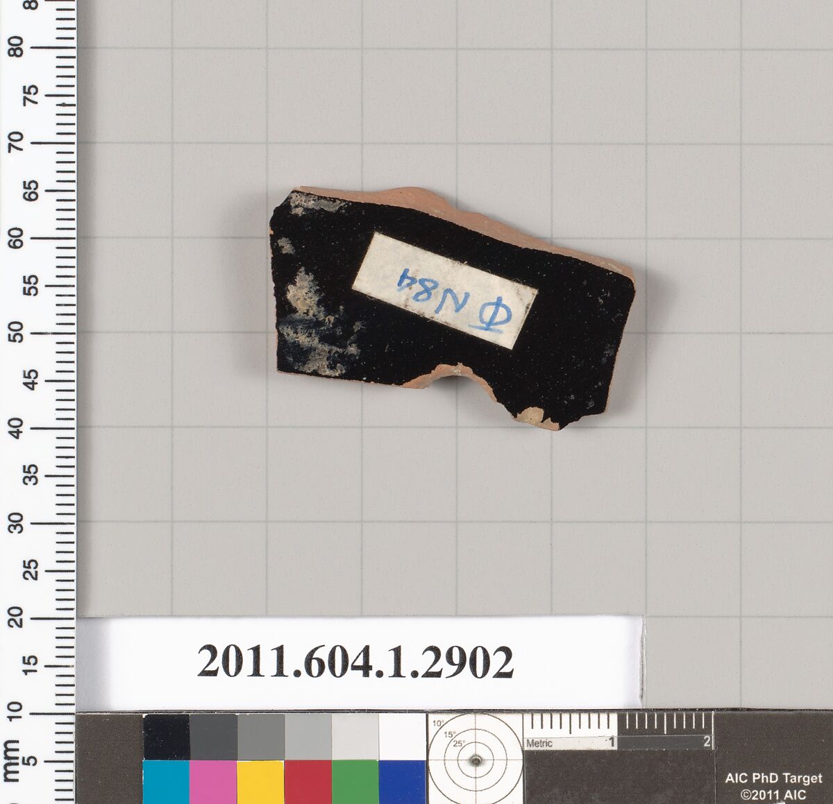 Terracotta fragment of a kylix (drinking cup), Terracotta, Greek, Attic