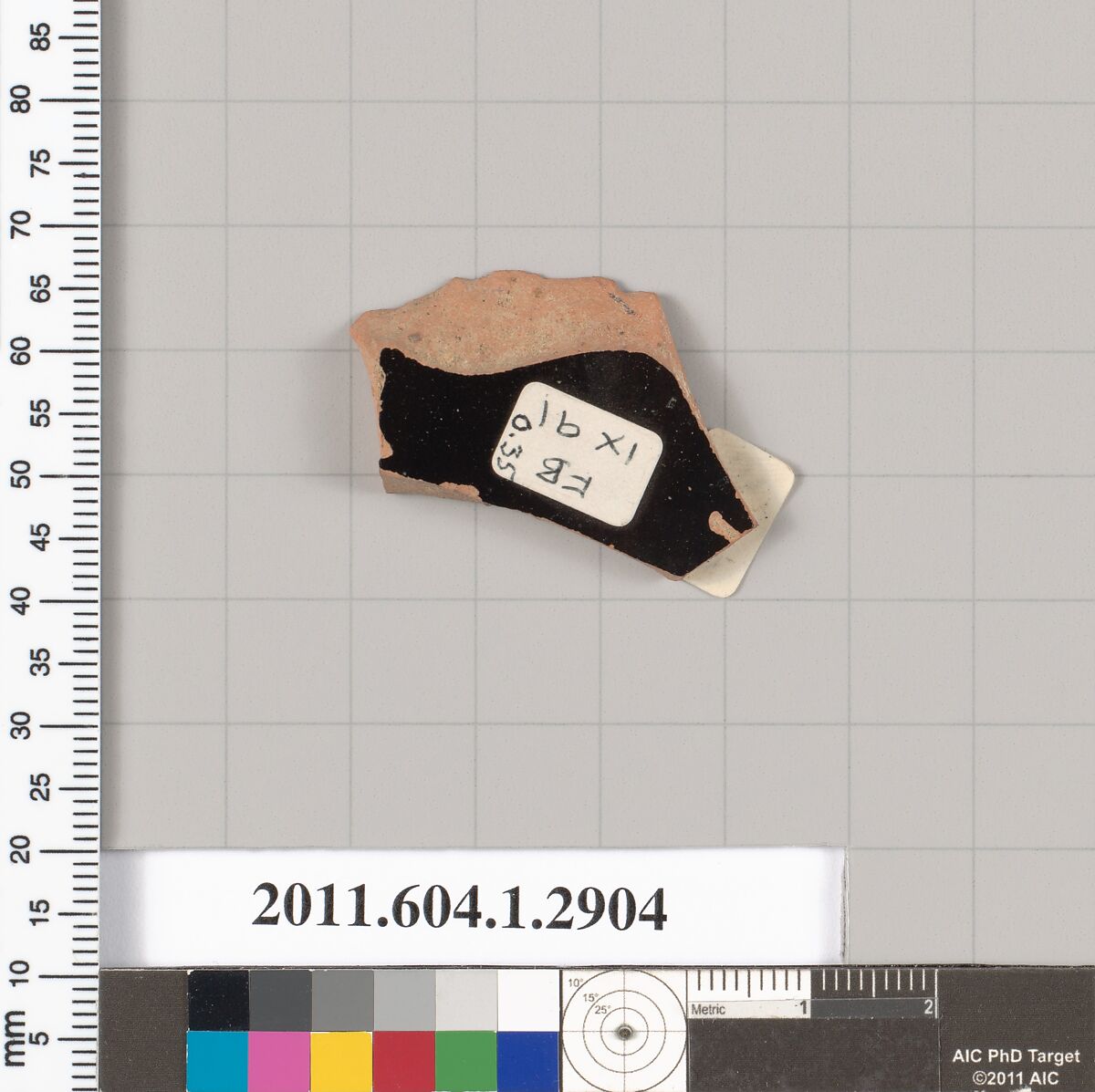 Terracotta fragment of a kylix (drinking cup), Terracotta, Greek, Attic