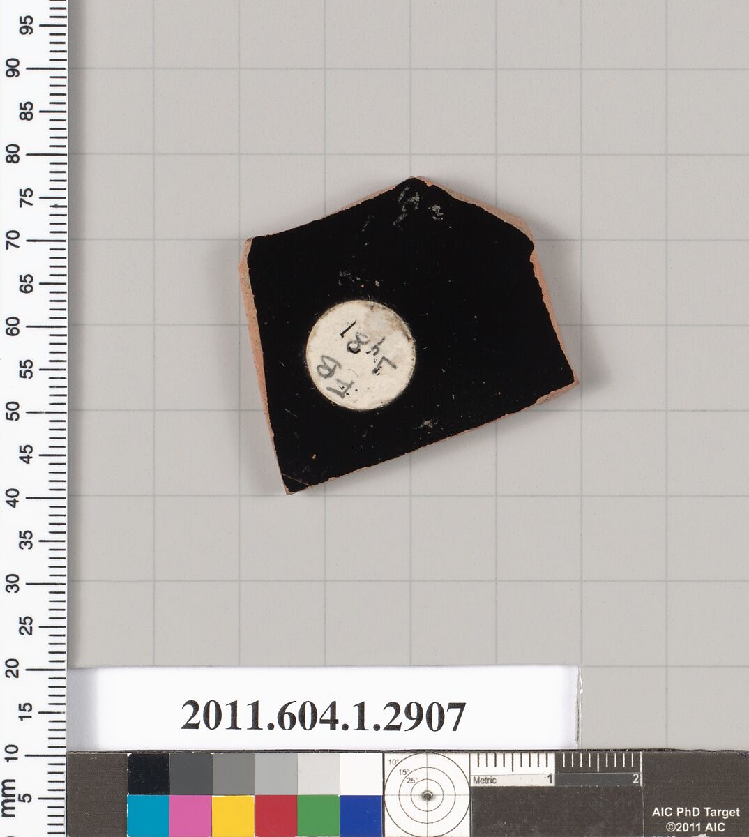 Terracotta fragment of a kylix (drinking cup), Terracotta, Greek, Attic