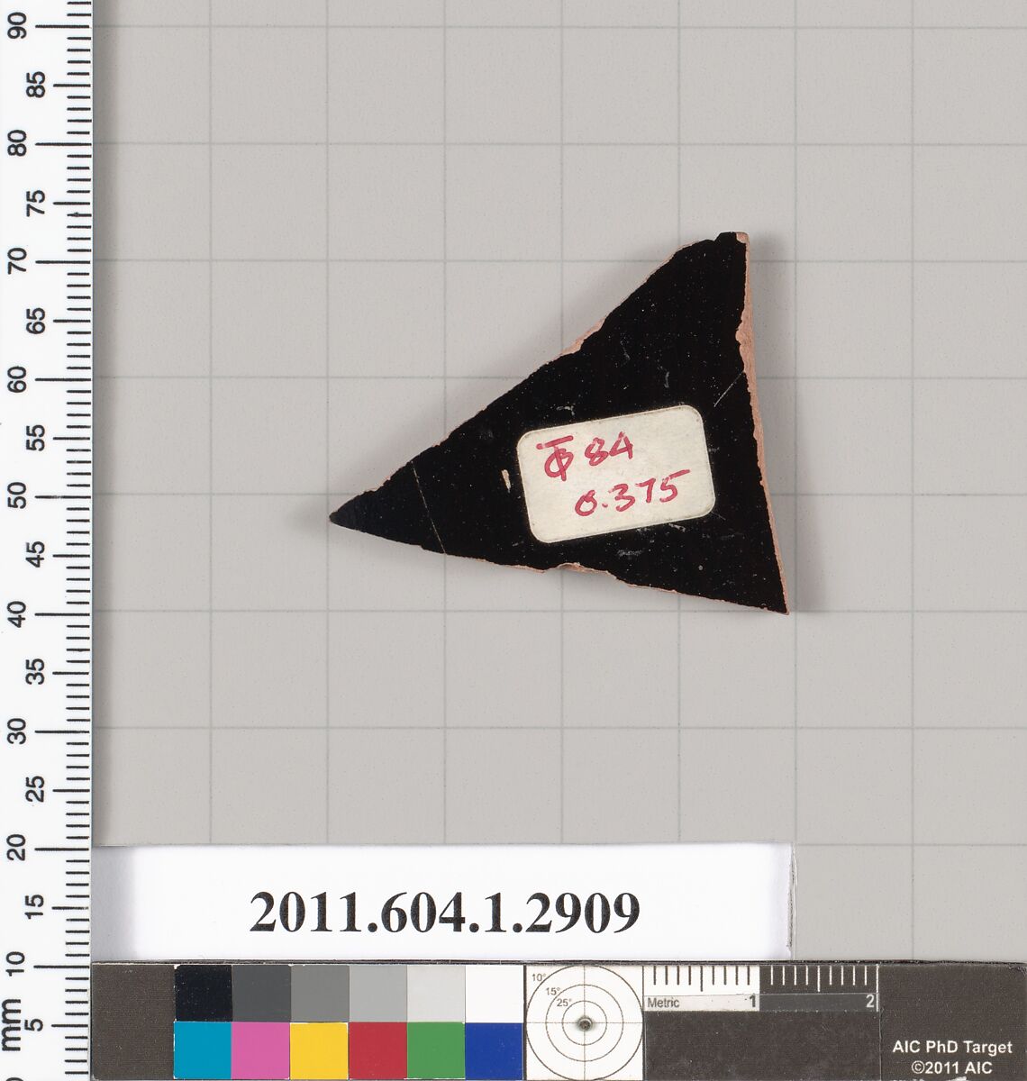 Terracotta fragment of a kylix (drinking cup), Terracotta, Greek, Attic