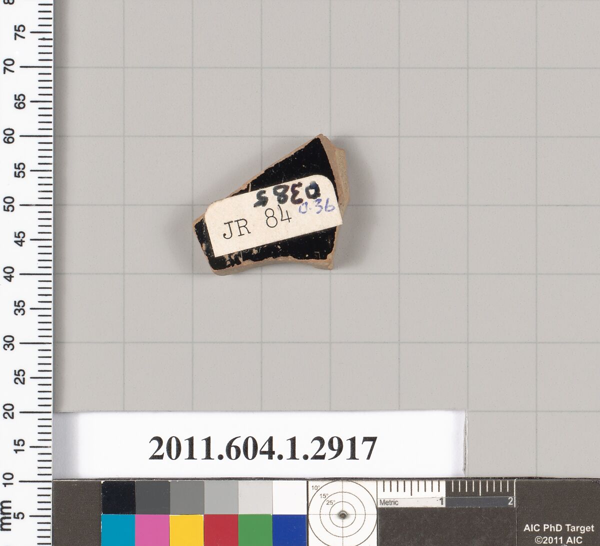 Terracotta fragment of a kylix (drinking cup), Terracotta, Greek, Attic