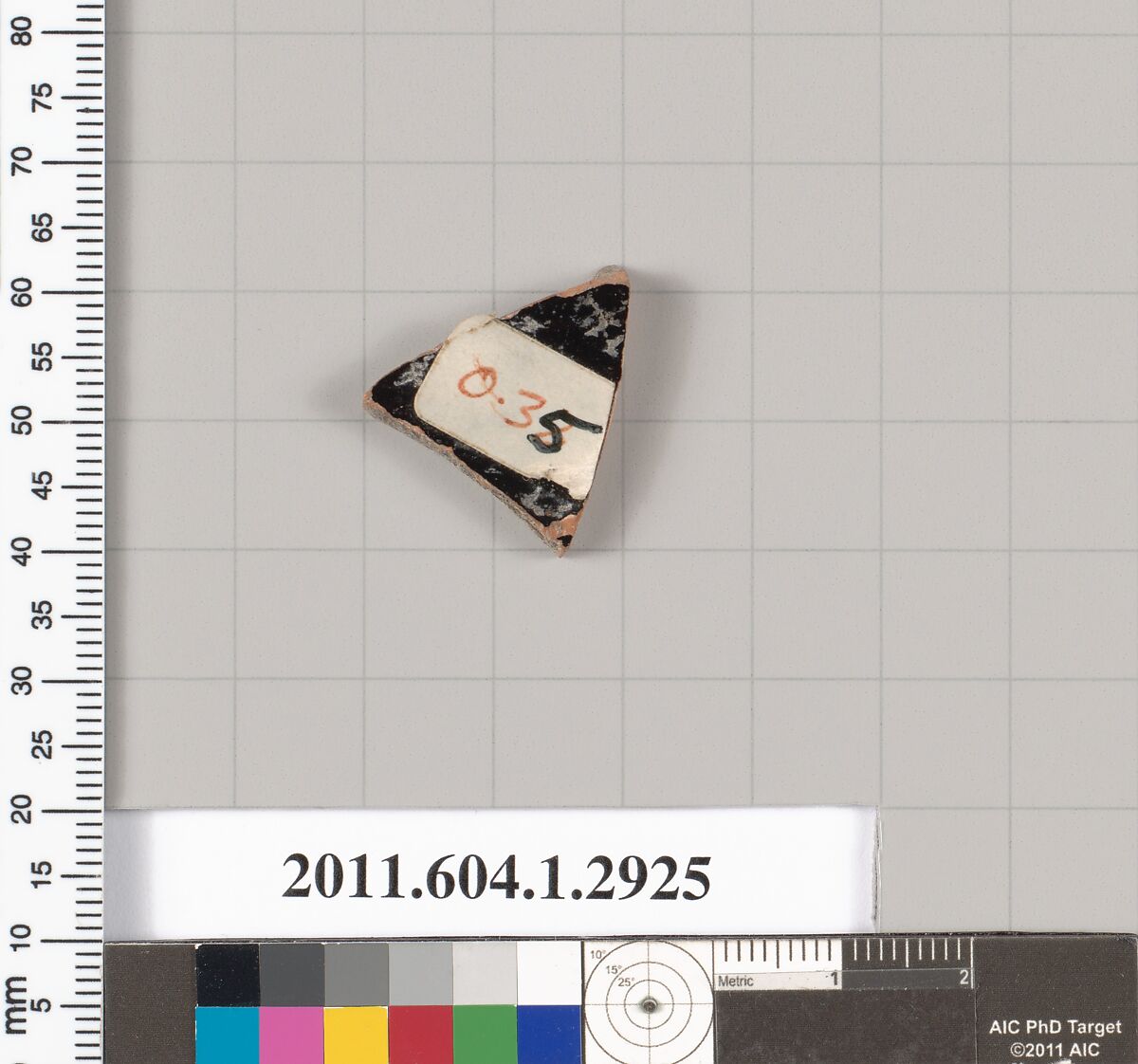Terracotta fragment of a kylix (drinking cup), Terracotta, Greek, Attic