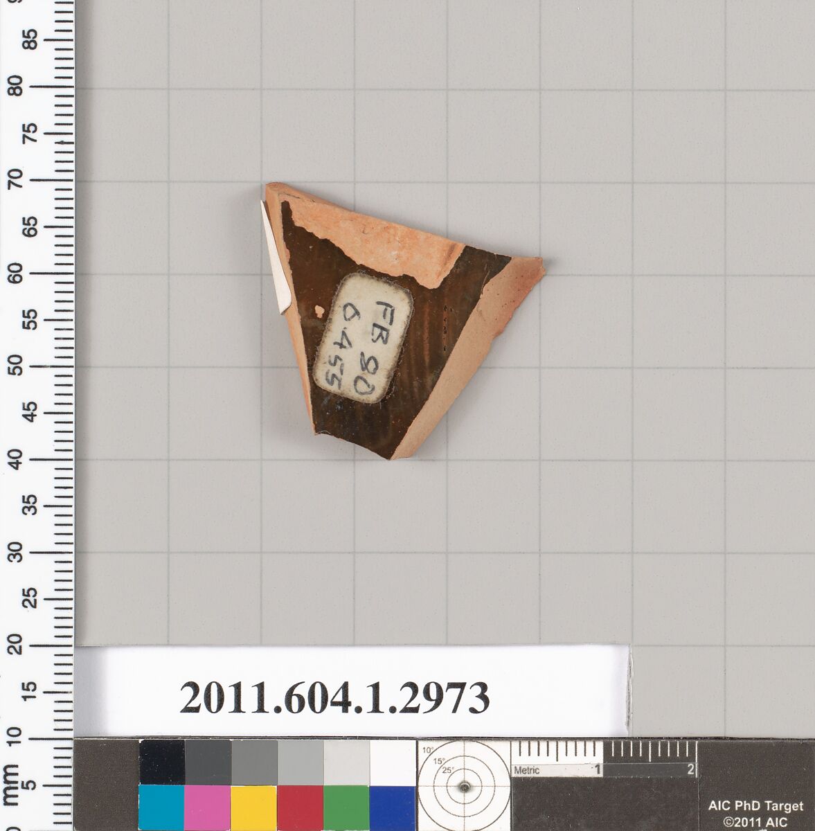 Terracotta fragment of a kylix (drinking cup), Terracotta, Greek, Attic