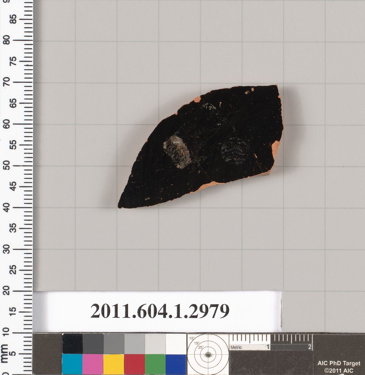 Terracotta fragment of a kylix (drinking cup), Terracotta, Greek, Attic