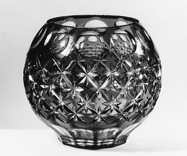 Rose Bowl, Pairpoint Manufacturing Corporation (American, New Bedford, Massachusetts 1894–1938), Blown glass, American 