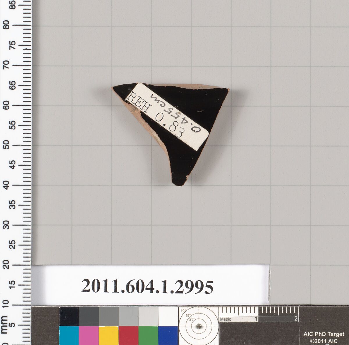 Terracotta fragment of a kylix (drinking cup), Terracotta, Greek, Attic