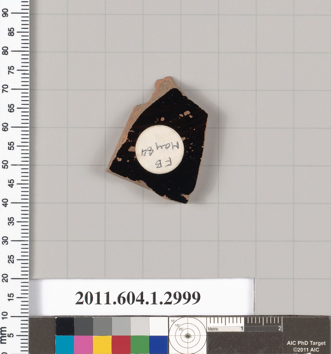 Terracotta fragment of a kylix (drinking cup), Terracotta, Greek, Attic