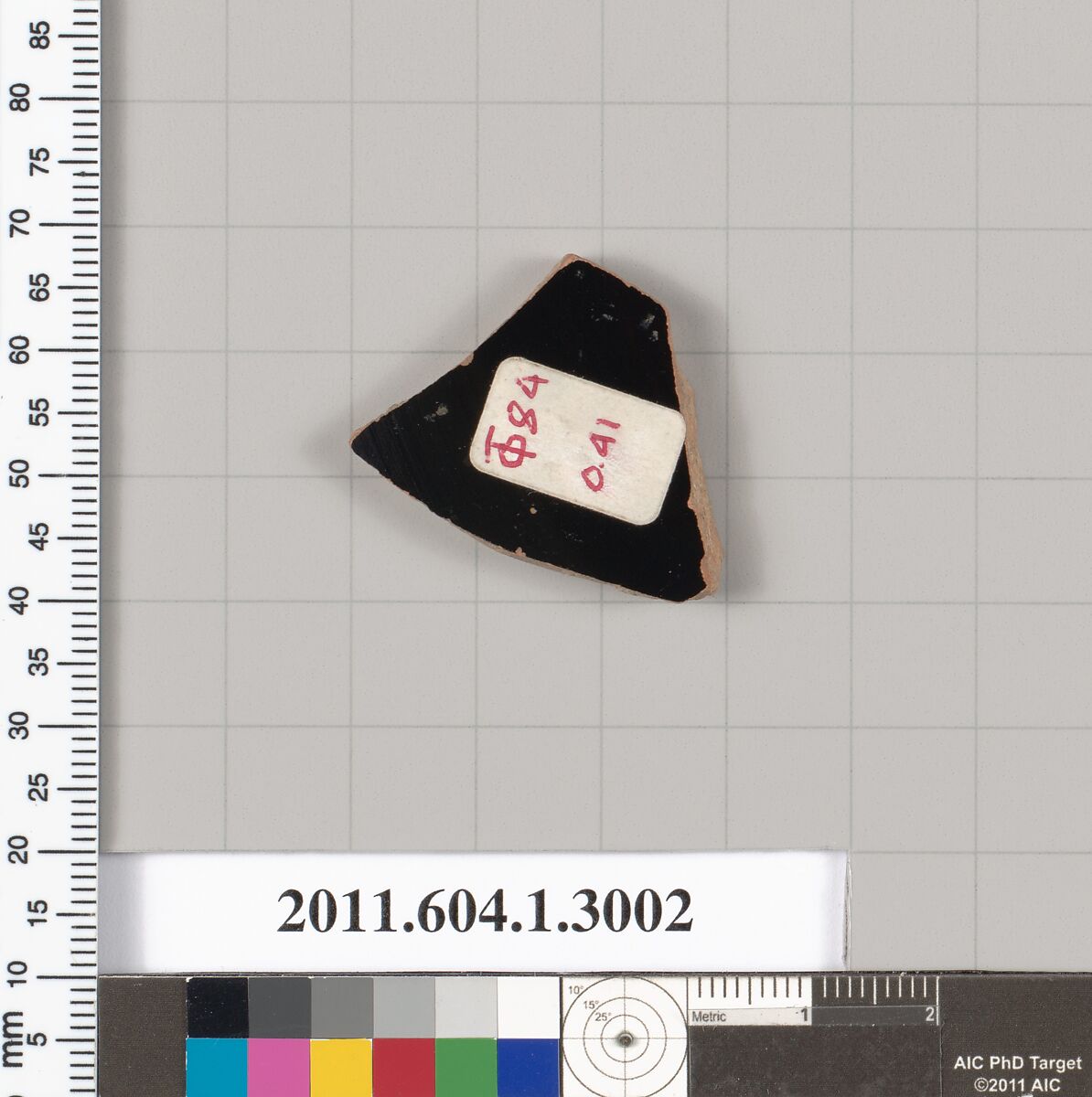 Terracotta fragment of a kylix (drinking cup), Terracotta, Greek, Attic