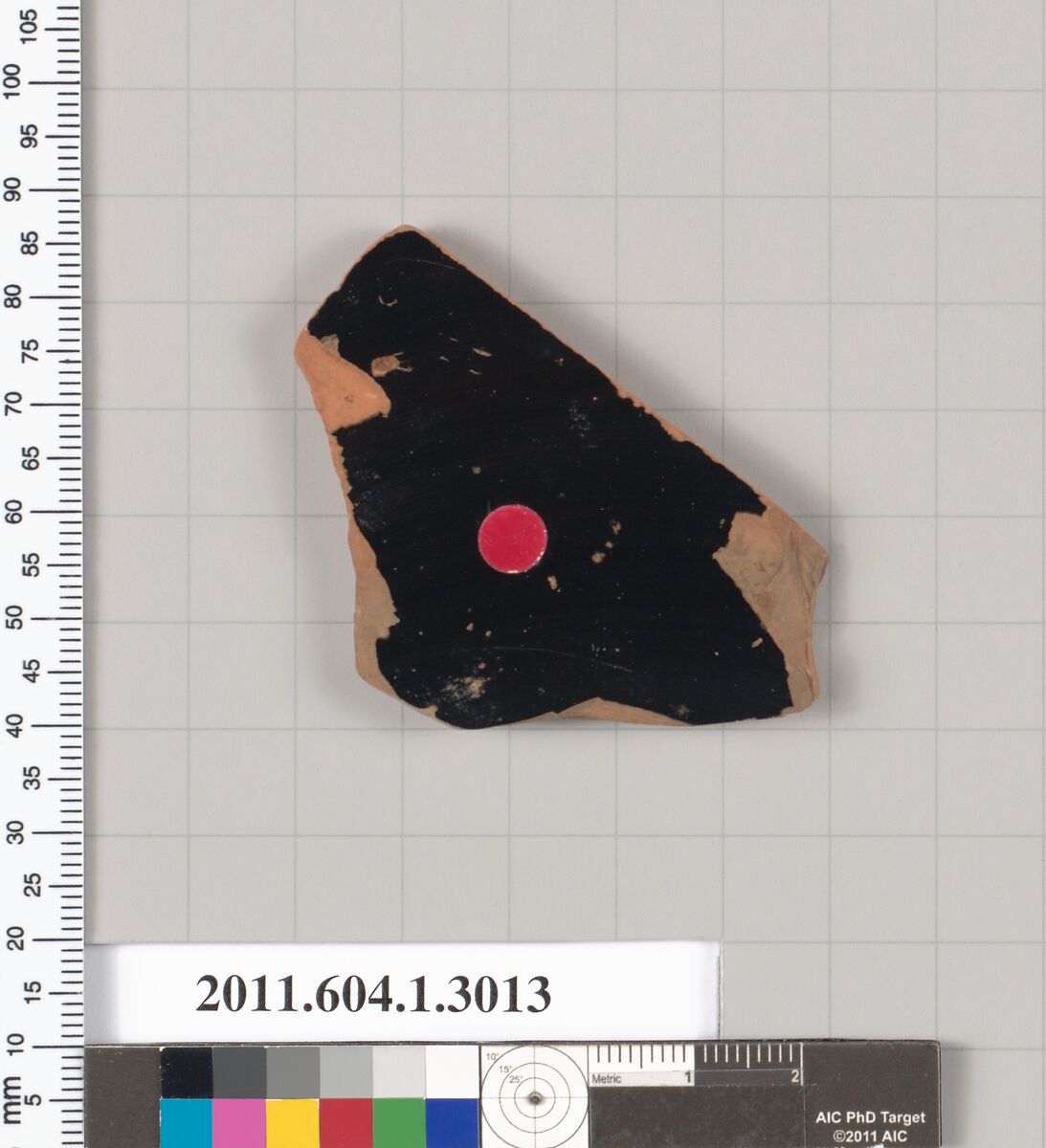 Terracotta fragment of a kylix (drinking cup), Terracotta, Greek, Attic