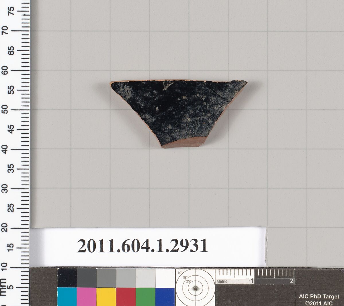 Terracotta fragment of a kylix (drinking cup), Terracotta, Greek, Attic