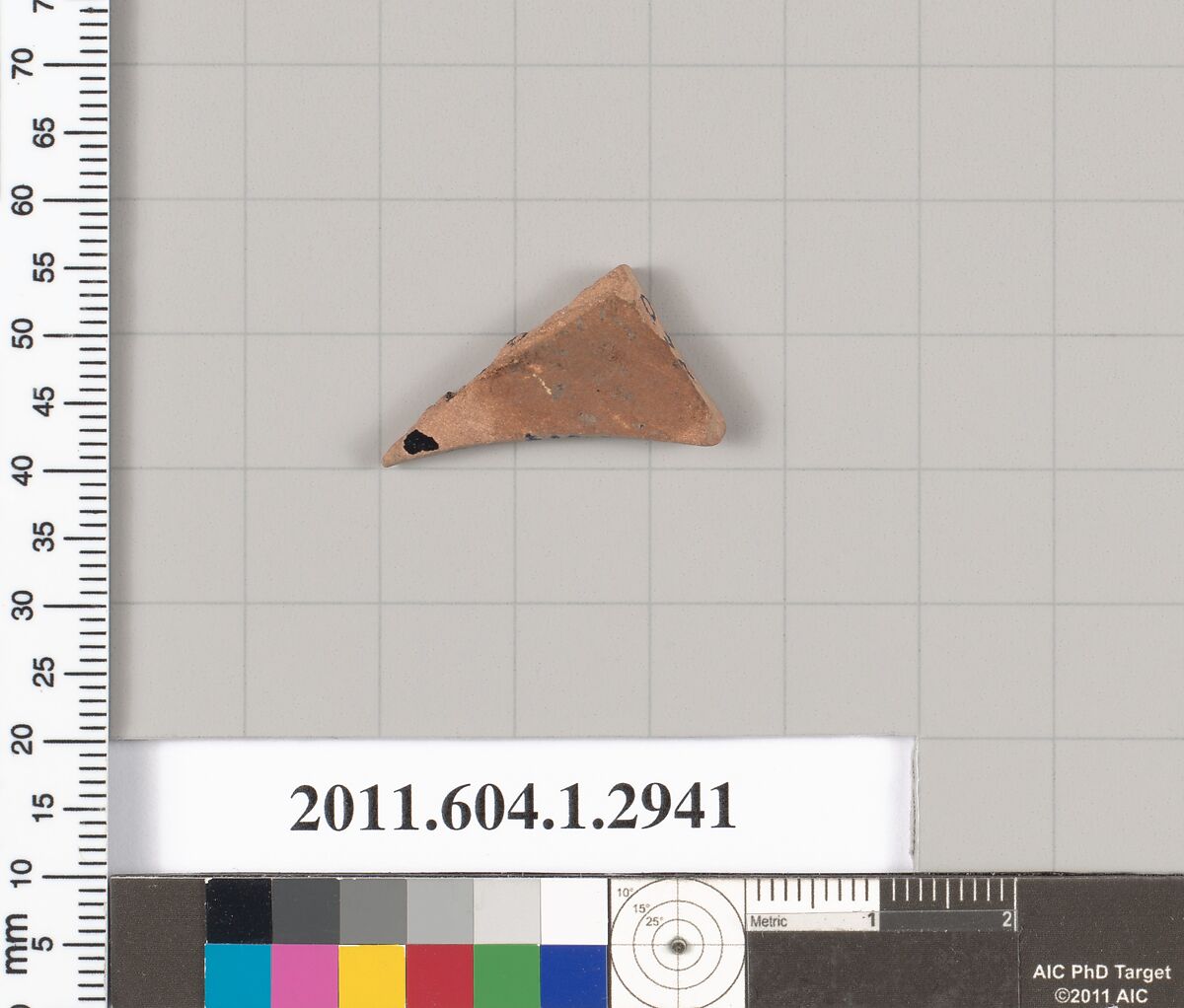 Terracotta fragment of a kylix (drinking cup), Terracotta, Greek, Attic