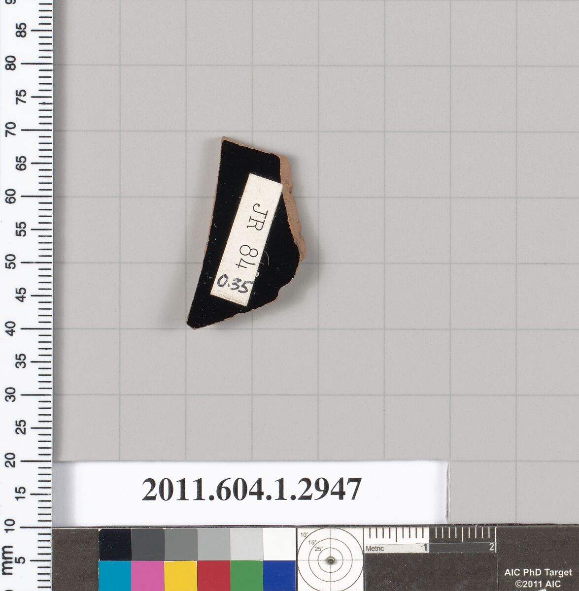 Terracotta fragment of a kylix (drinking cup), Terracotta, Greek, Attic
