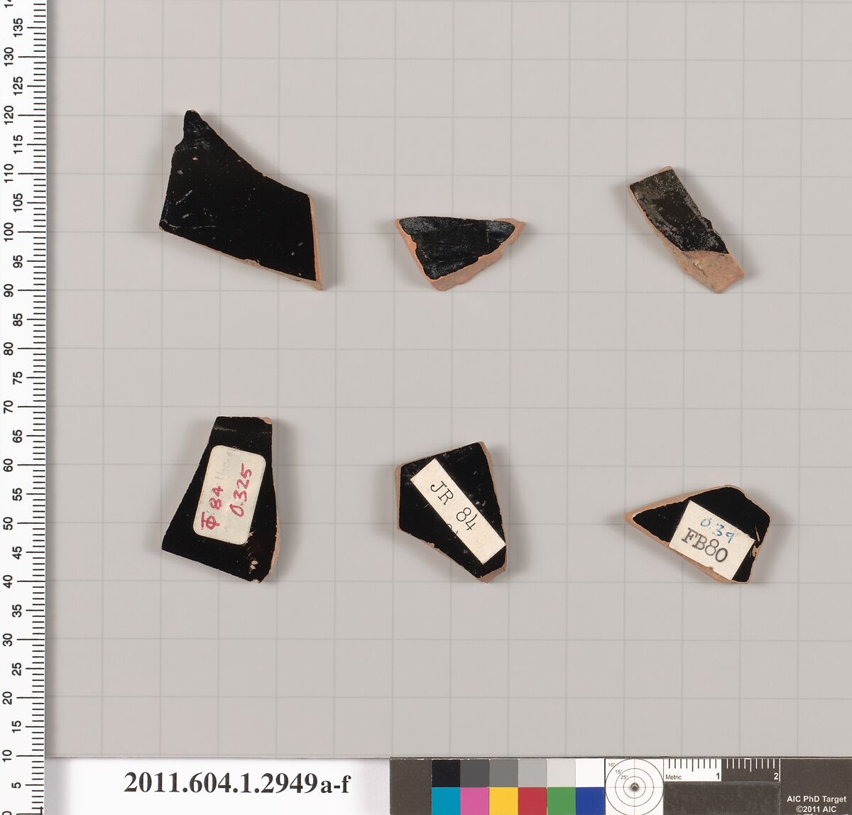 Terracotta fragment of a kylix (drinking cup), Terracotta, Greek, Attic
