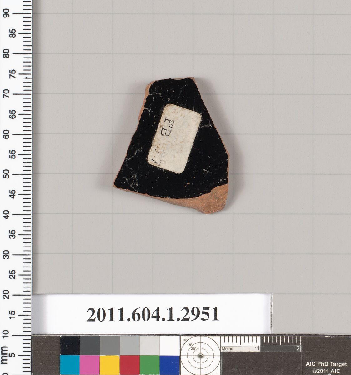 Terracotta fragment of a kylix (drinking cup), Terracotta, Greek, Attic