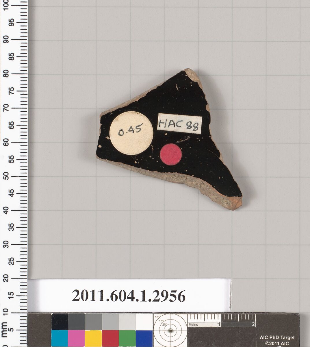 Terracotta fragment of a kylix (drinking cup), Terracotta, Greek, Attic
