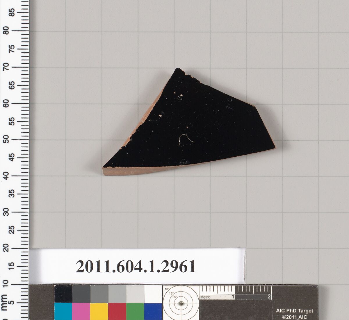 Terracotta fragment of a kylix (drinking cup), Terracotta, Greek, Attic