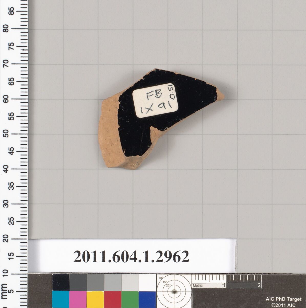 Terracotta fragment of a kylix (drinking cup), Terracotta, Greek, Attic