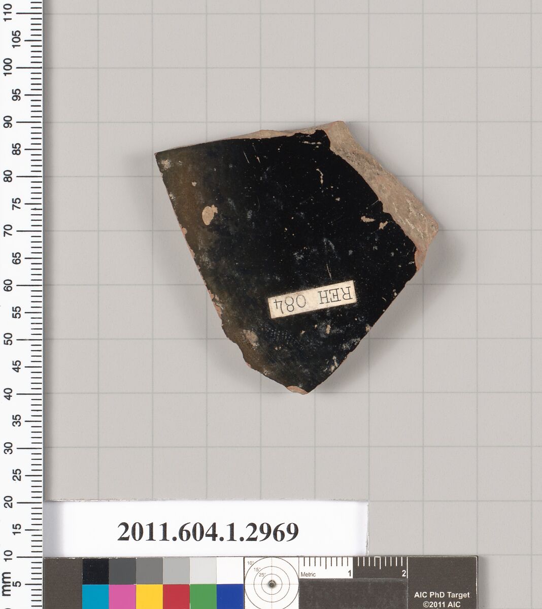 Terracotta fragment of a kylix (drinking cup), Terracotta, Greek, Attic