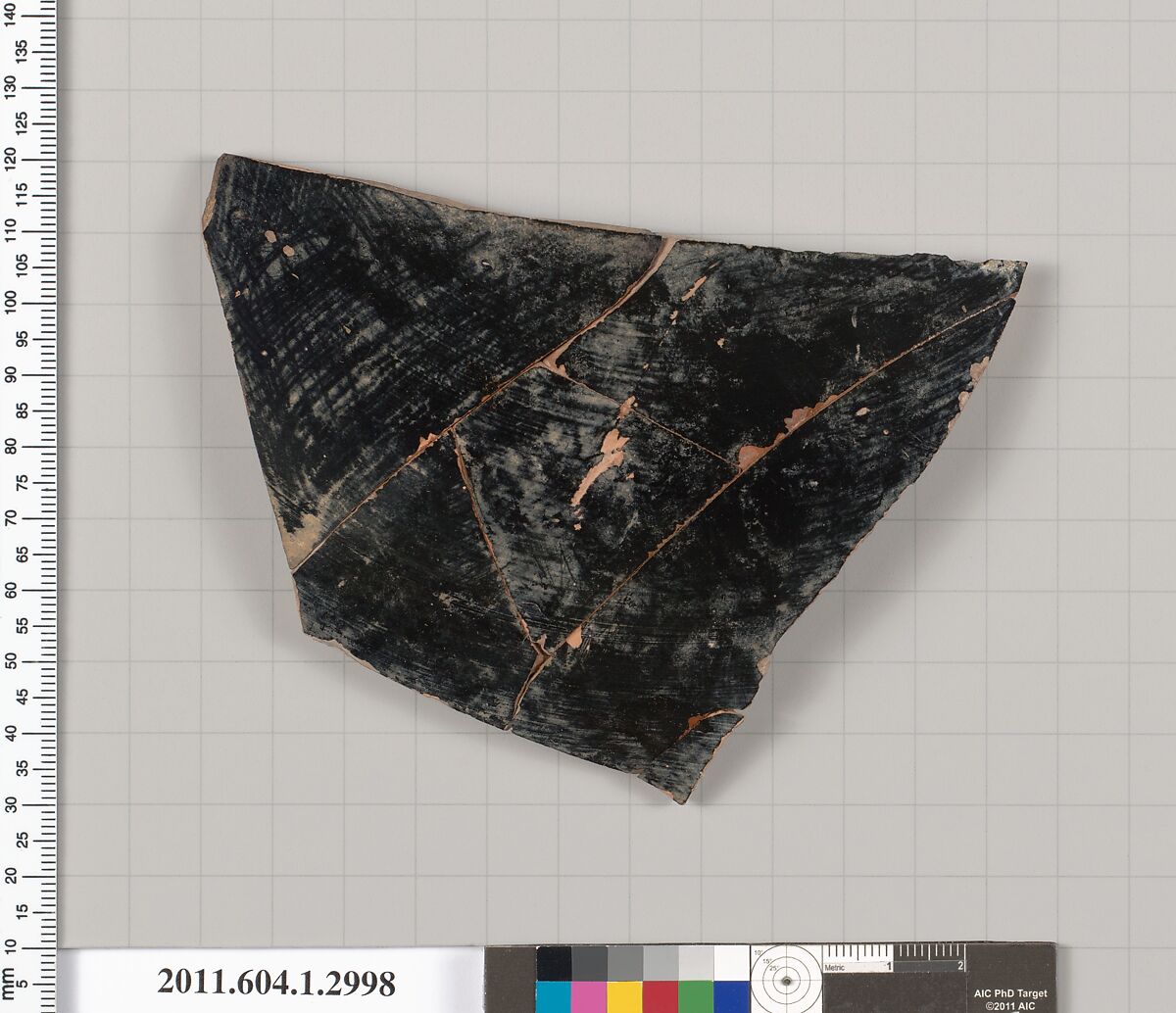 Terracotta fragment of a kylix (drinking cup), Attributed to the Chairias Painter [DvB], Terracotta, Greek, Attic