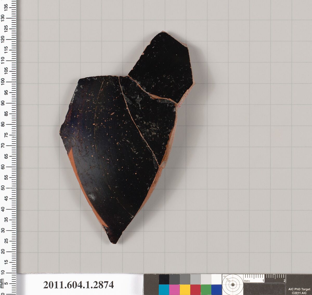 Terracotta fragment of a kylix (drinking cup), Attributed to Oltos [DvB], Terracotta, Greek, Attic