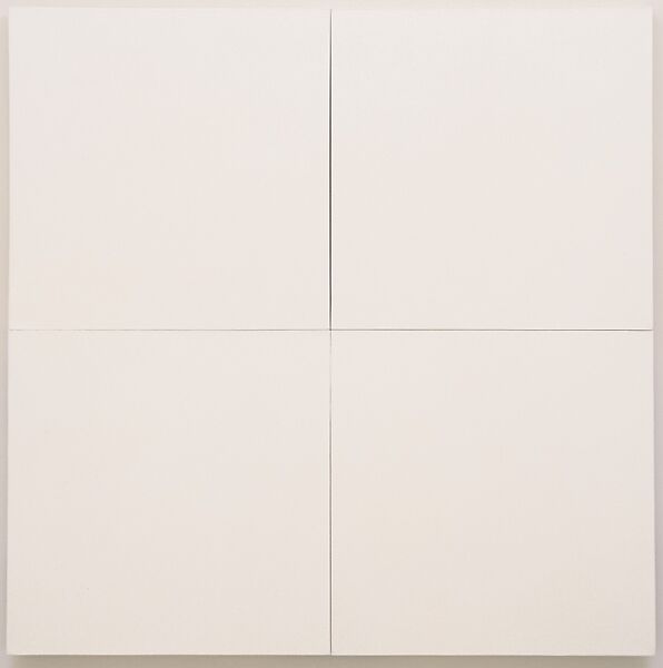 White Painting 
[four panel], Robert Rauschenberg (American, Port Arthur, Texas 1925–2008 Captiva Island, Florida), Oil on canvas 