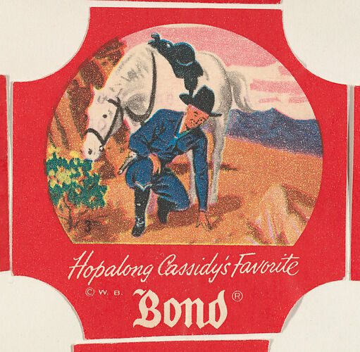 No. 3, from the Hopalong Cassidy bread labels series (D290-8) issued by Bond Bread