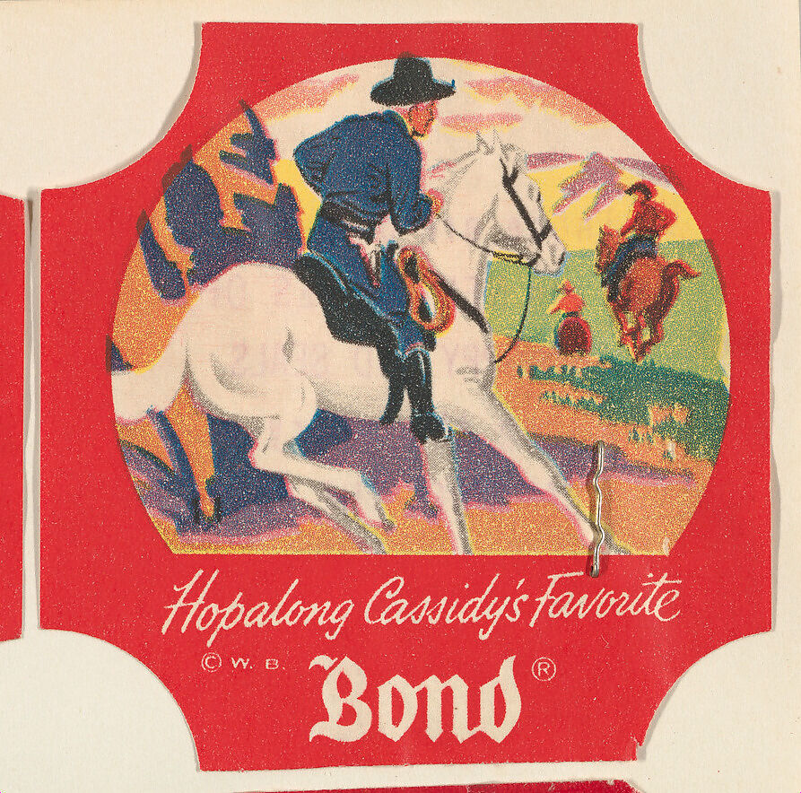 No. 11, from the Hopalong Cassidy bread labels series (D290-8) issued by Bond Bread, Issued by Bond Bread, Commercial color lithograph 