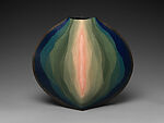 Genesis, Miyashita Zenji (Japanese, 1939–2012), Stoneware with gradated colored clay (saidei), Japan