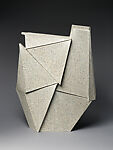 KE-5 (Recollected Vistas in Clay), Kishi Eiko (Japanese, born 1948), Shigaraki stoneware with colored clay chamotte, Japan