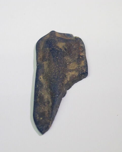 Mold-pressed amulet or fragment, Glass 