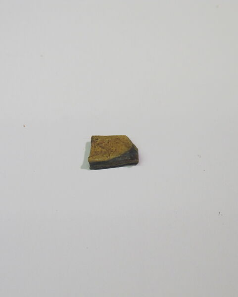 Mold-pressed amulet or fragment, Glass 
