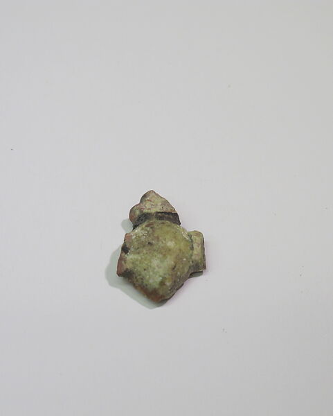 Mold-pressed amulet or fragment, Glass 